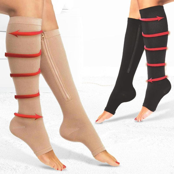 Zipper Compression Pain Relief and Anti Swollen Ankles Comfy Socks (Se –  dealsnclick