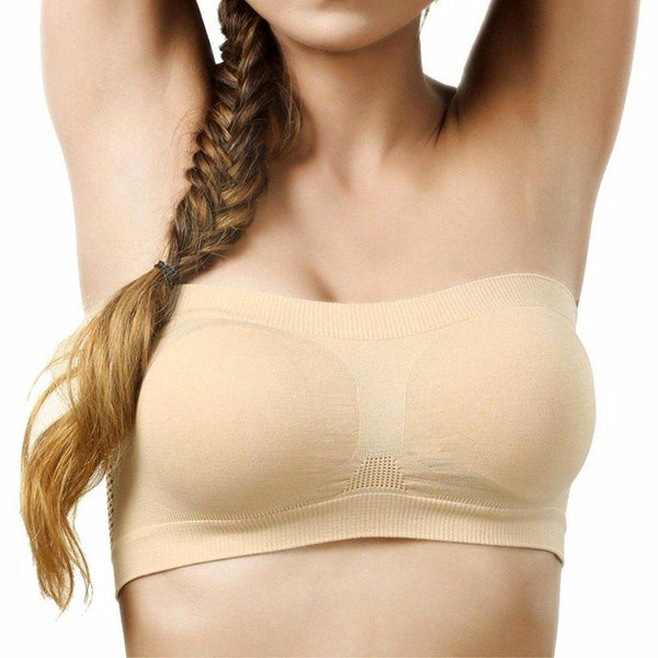 Tube Bra, Wirefree, Strapless, Non Padded and Non-Wired Seamless Tube –  dealsnclick